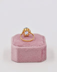 Gold-plated daisy ring