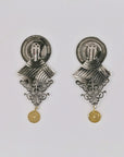 Golden and silvery statement clips
