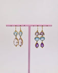 Handmade Italian gilded silver earrings
