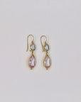 Handmade Italian gilded silver earrings