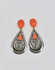 Geometric silvery clips