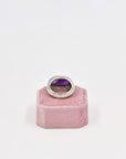 Witchy amethyst silver ring from 60s