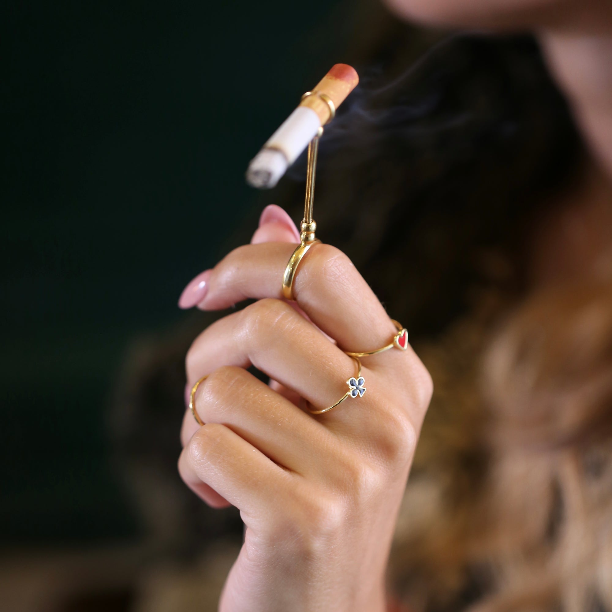 Cigarette holder - gold