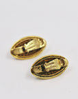 Golden shiny marquise clips