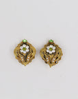 Cute flowery baroque golden clips