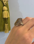 Citrine Statement Solitaire Ring in Silver