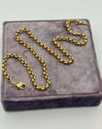Gold-plated belcher chain necklace