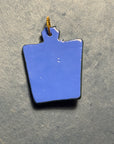 Handcraft opal and blue resin pendant