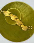 Il était une fois Golden Roses and Leaves Bracelet, 1980s