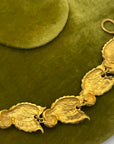 Il était une fois Golden Roses and Leaves Bracelet, 1980s