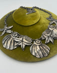 Pache Paris Silvery Metal Shell Necklace