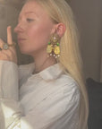 Fairy golden openwork clips