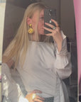 Golden hammered clips
