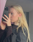 Golden and brown 2.0 hoops