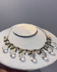 Shiny glass pearly necklace from the 20s