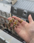 "Mulu Reggio E." baroque oriental golden hoops