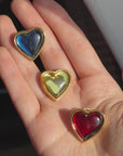 Yves Saint Laurent blue, red and yellow pins