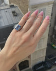 Timeless topaz and silver signet ring