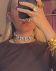 "Reine Rosalie" shiny necklace