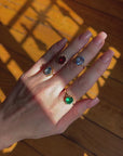 Gold-plated daisy ring