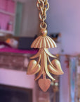 "Ripoli" golden leaves necklace