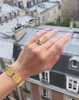 Timeless gold-plated signet ring
