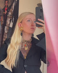 Bold golden and black clips