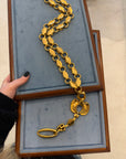 Robert Lee Morris 'Linky-Lanky' Necklace, 22k Gold-Plated Brass, 1980s