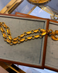 Robert Lee Morris 'Linky-Lanky' Necklace, 22k Gold-Plated Brass, 1980s