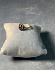 1930s Silver and Amethyst Solitaire Ring