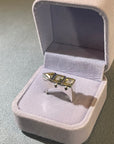 NEW CO - Crociera ring - Silver and citrine