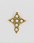 "René Gouin" amazing golden cross pendant/brooch