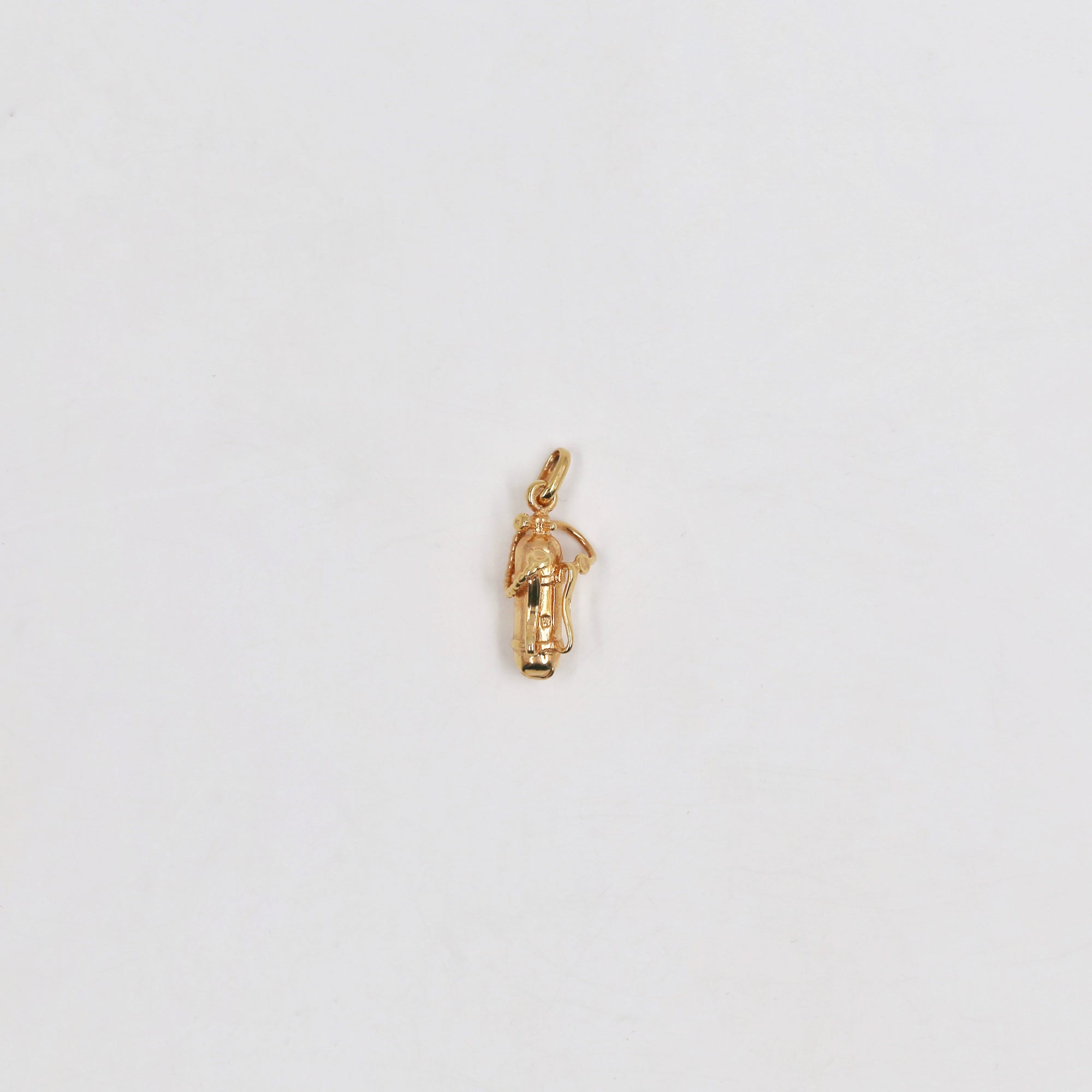 Playful gold-plated pendant (and gift chain)