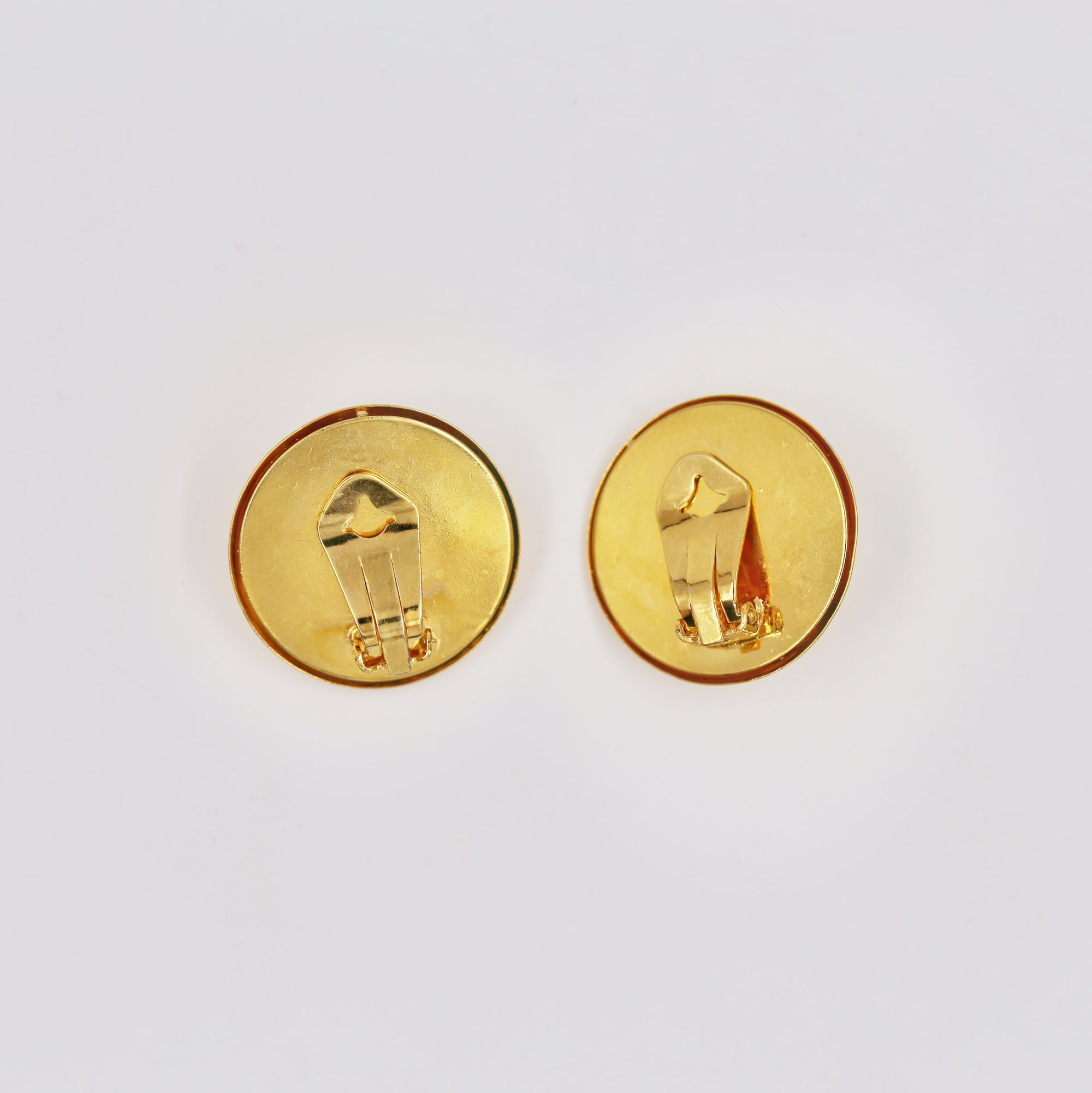 Shiny solitaire golden clip