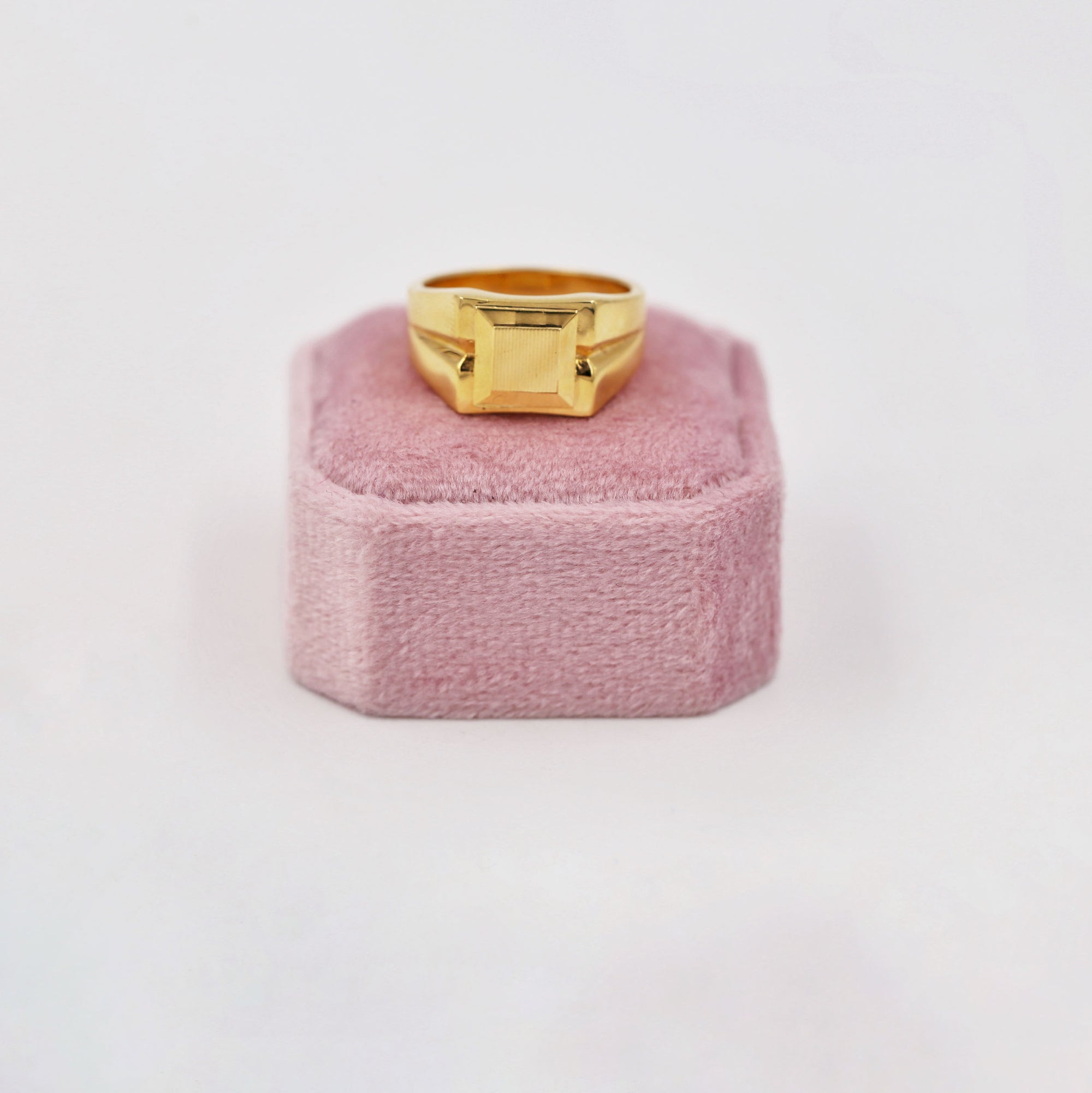 Gold-plated signet ring