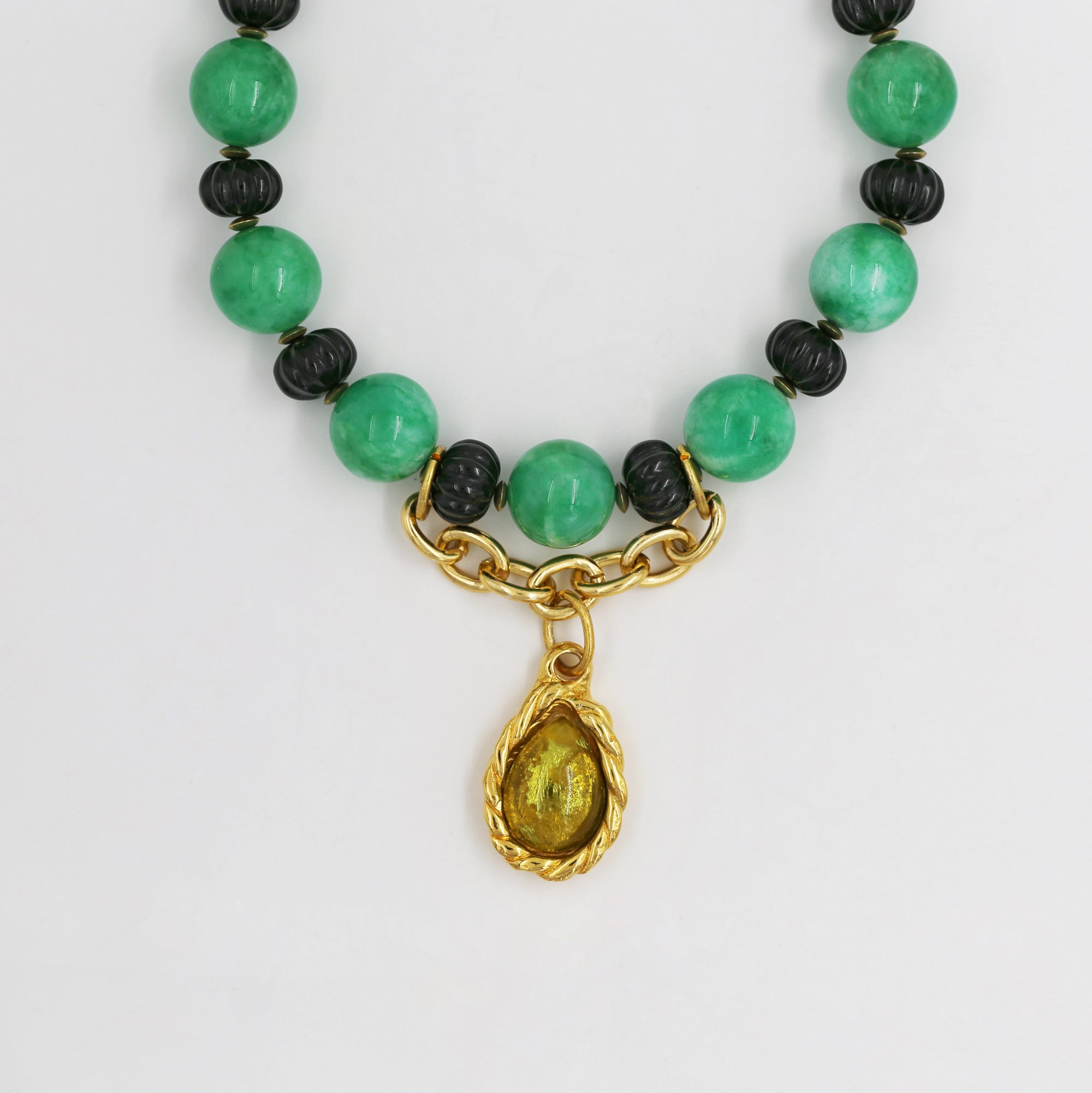Upcycled Italian deadstock necklace