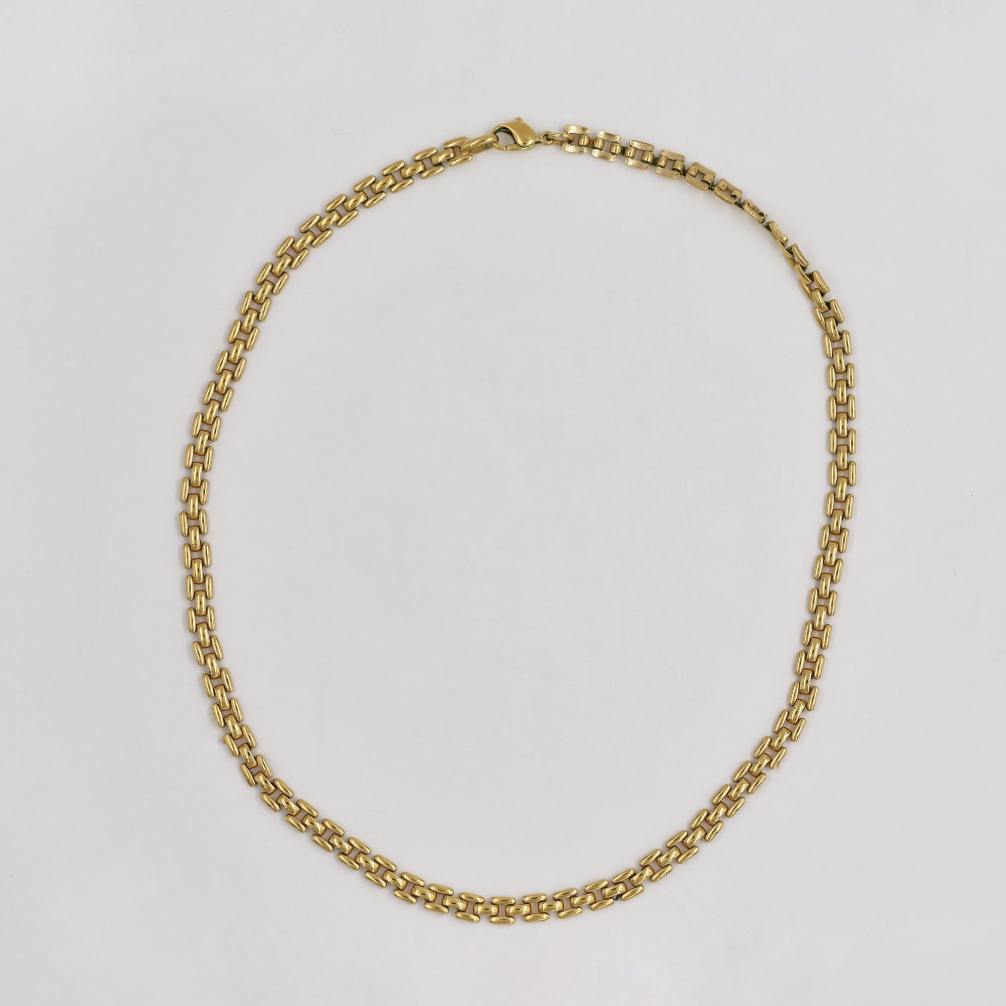 Gold-plated watch mesh chain
