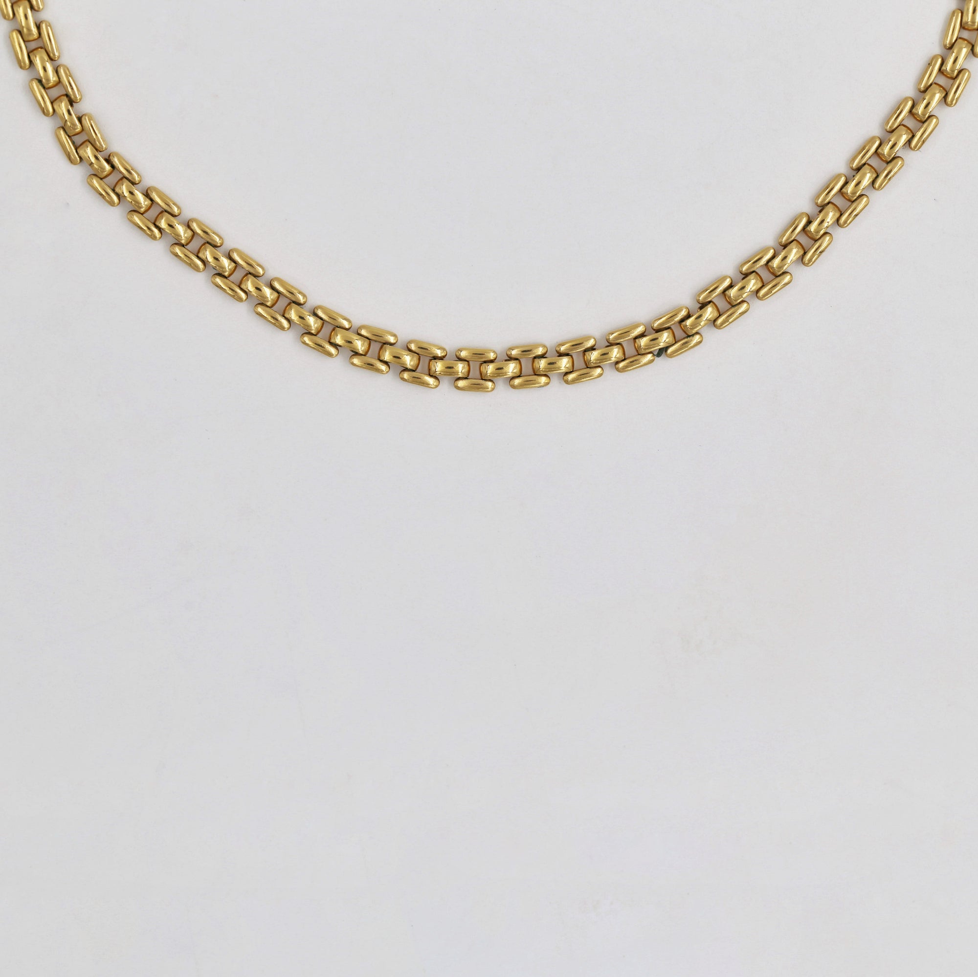 Gold-plated watch mesh chain