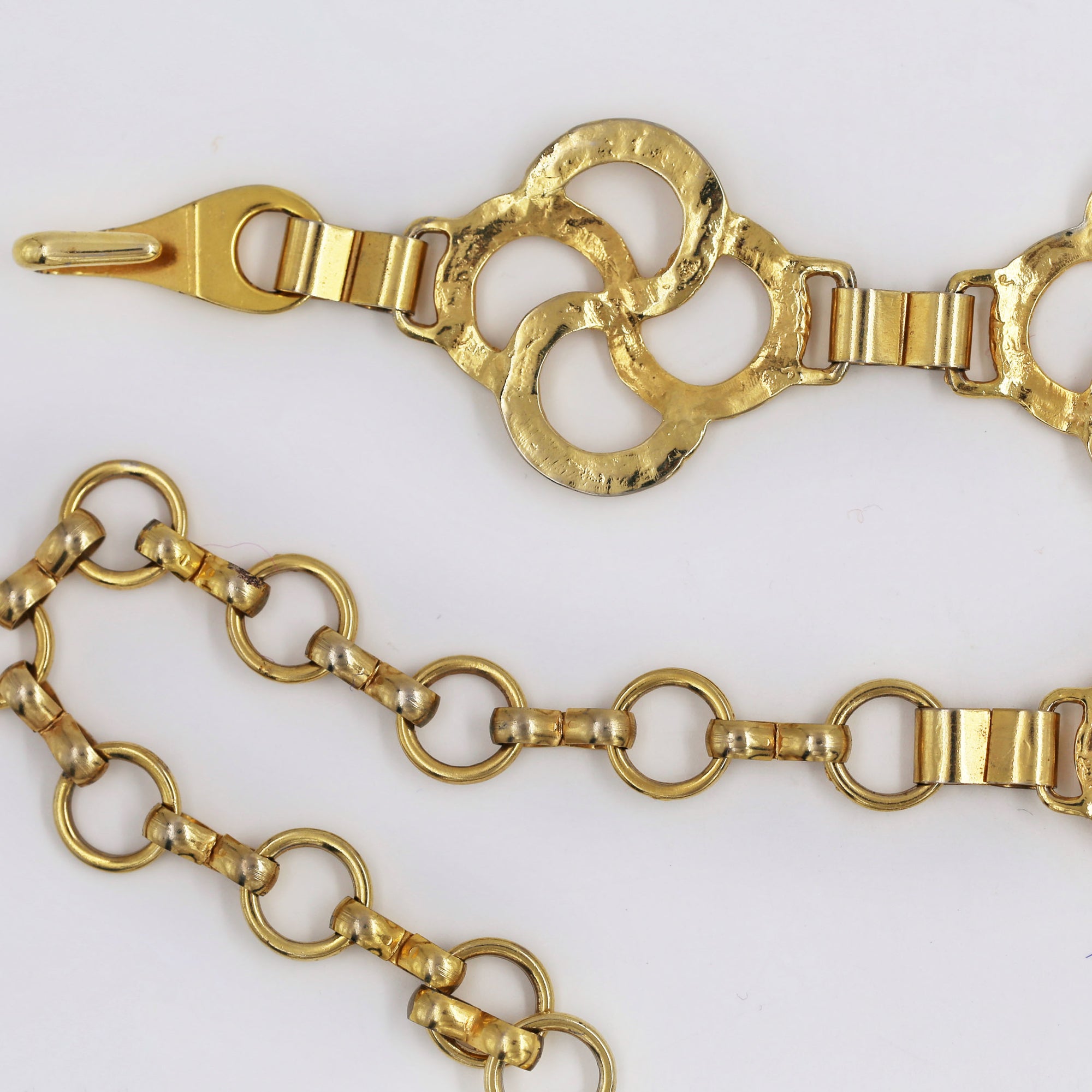 Golden oriental openwork belt