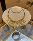 « Dolce Vita » golden radius necklace