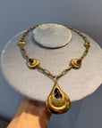 Golden and colorful necklace