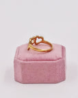 Cutest gold plated heart ring