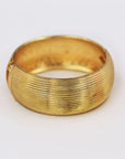 Maximalist golden bangle