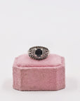 Timeless spinel and silver ring