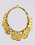 "Yves Saint Laurent" golden necklace