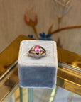 Jugendstil rubellite ring