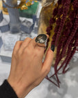 Artistic ring oversize