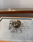 Bruno Da Rocha Spider Brooch, Silver and Citrines, 1980s