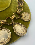 Edouard Rambaud 1980s Gold-Tone and Wood Charm Necklace