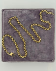 Gold-plated belcher chain necklace